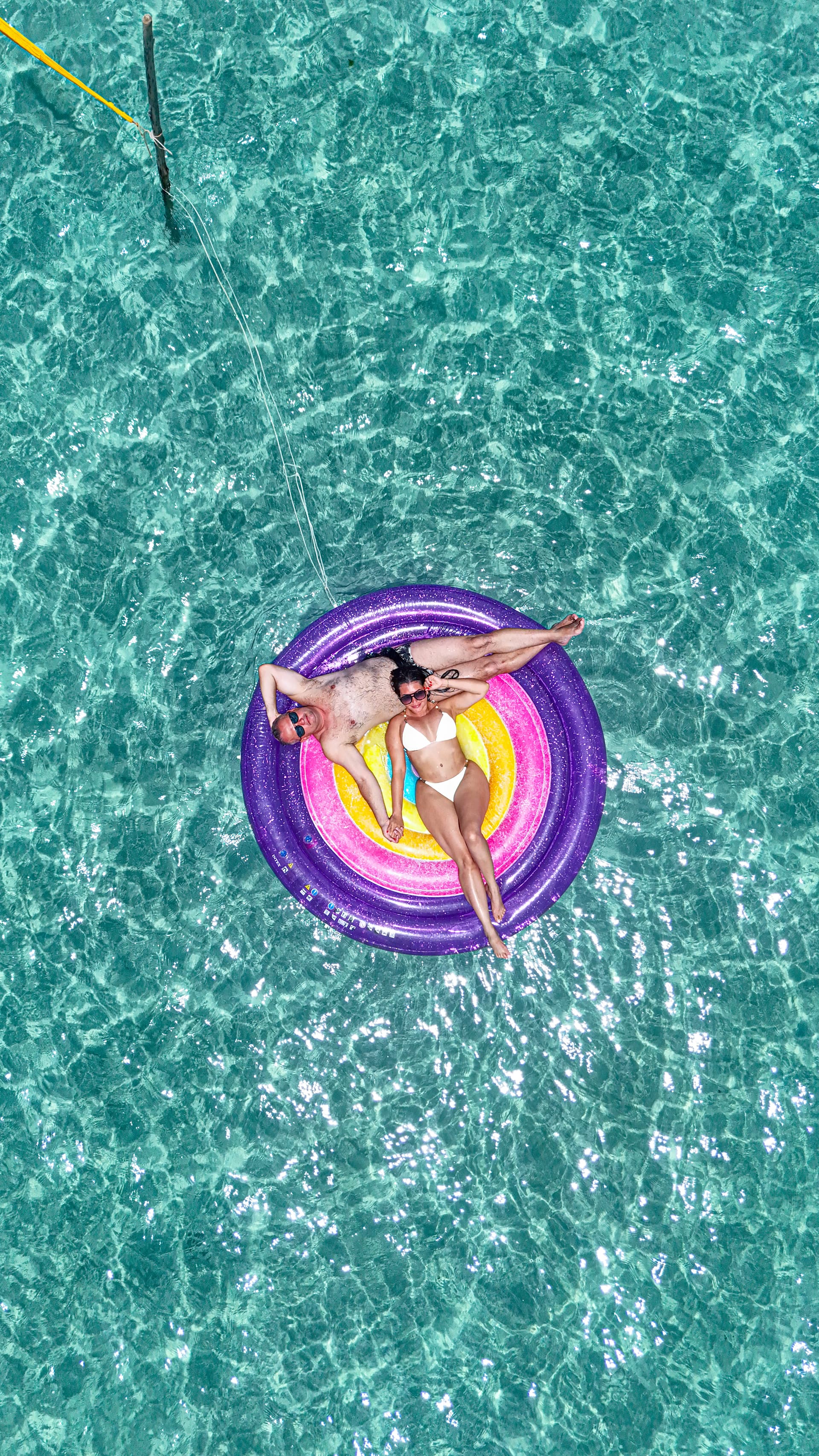 Parada para banho com vista paradisíaca.